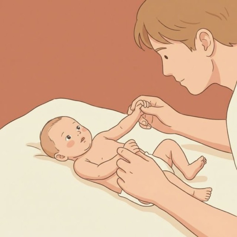 Gentle Arm Stretches baby activity