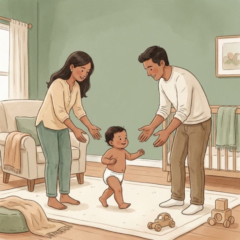 Walking Between Parents