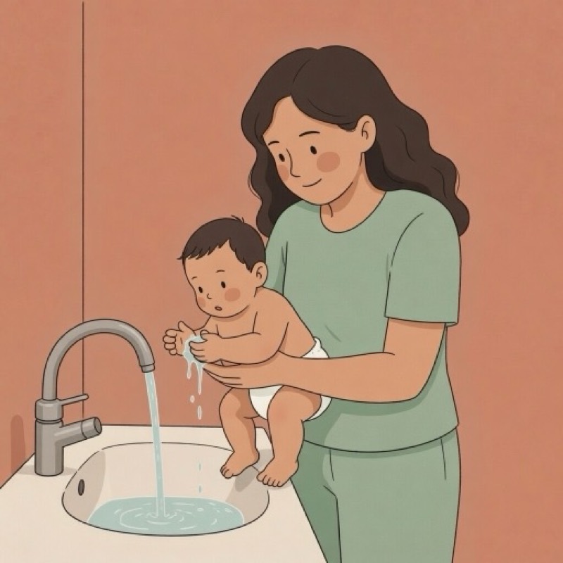 Water Tap Splashing